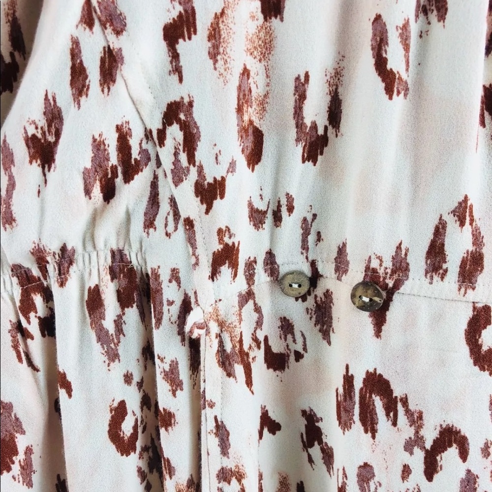 Free People Dress Light Pink Animal Print Mini - Picture 6 of 8
